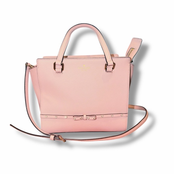 kate spade Handbags - Kate Spade Pink Bag with Bow and Rhinestones